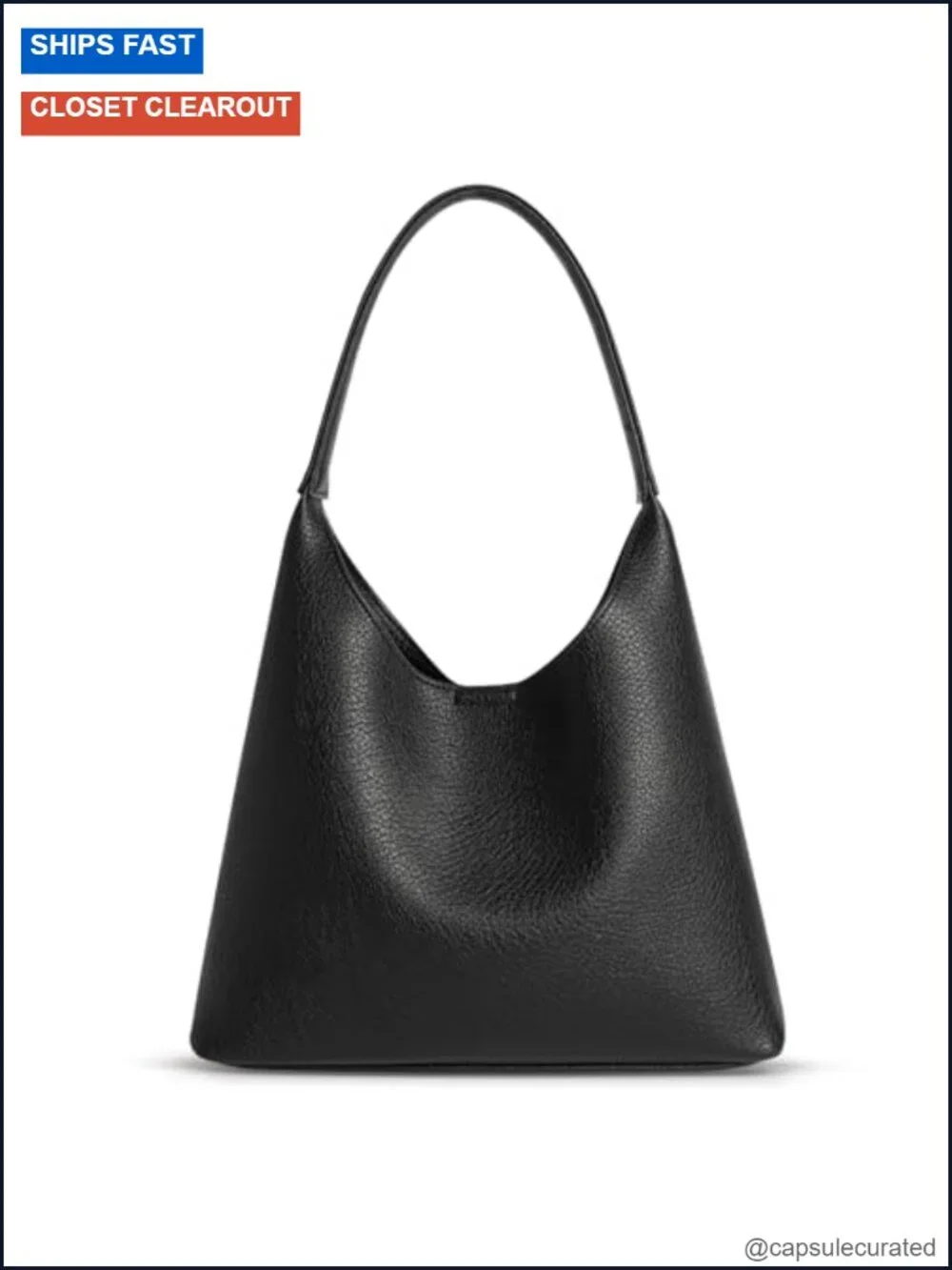 Vegan Leather Slouchy Hobo Bag - Women's Small Shoulder Purse